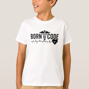 Born To Code Medical Coder Programmer ICD Coding T-Shirt