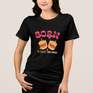 Born to Collect Nail Charms Nail Art Supplies Tri-Blend Shirt