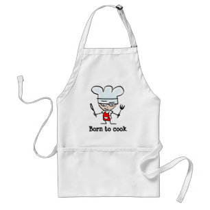 Born to cook   Funny BBQ apron for men