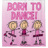 Born To Dance Ballerina Stick Figure Girls