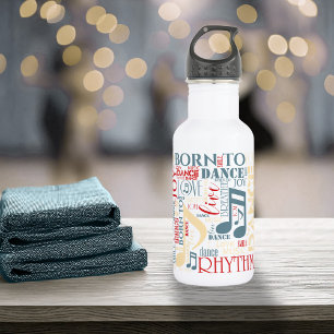 Born to Dance Blue/Red/Gold ID277 532 Ml Water Bottle