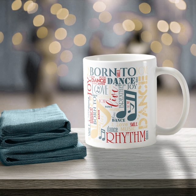 Born to Dance Blue/Red/Gold ID277 Coffee Mug (Creator Uploaded)