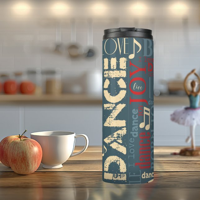 Born to Dance Blue/Red/Gold ID277 Thermal Tumbler (Creator Uploaded)