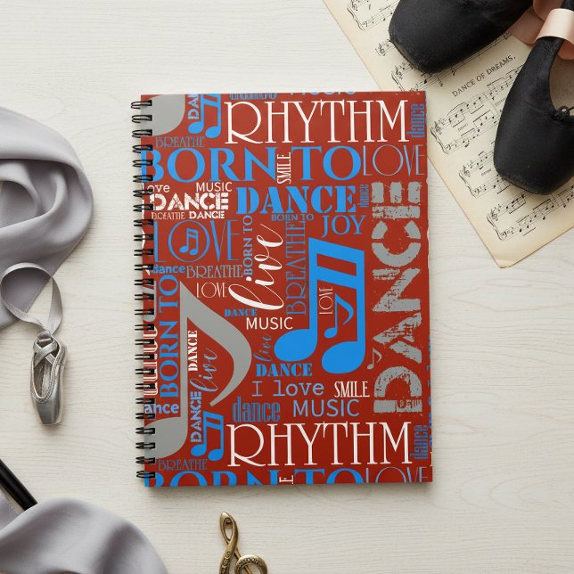 Born to Dance Blue/White/Any Colour ID277 Notebook (Creator Uploaded)