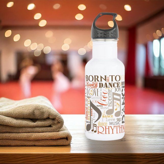 Born to Dance Brown ID277 532 Ml Water Bottle (Creator Uploaded)