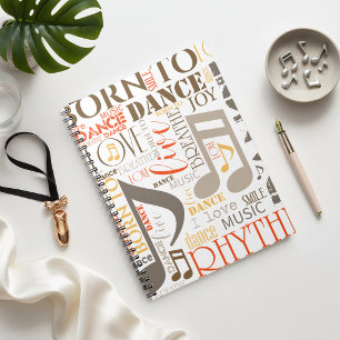 Born to Dance Brown ID277 Notebook
