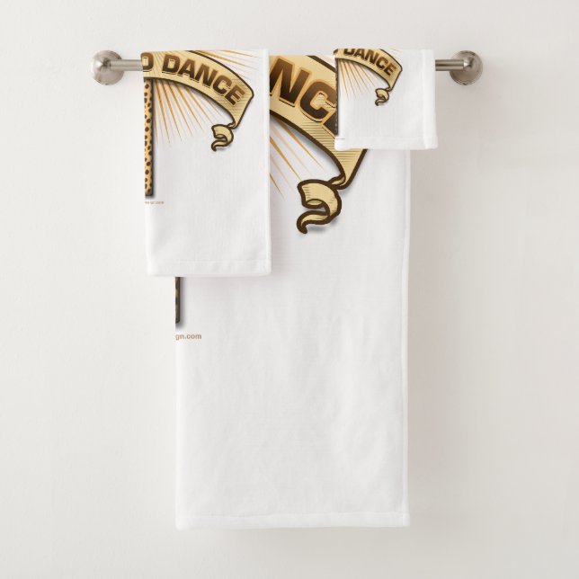 Born To Dance (Leopard) Bath Towel Set (Insitu)