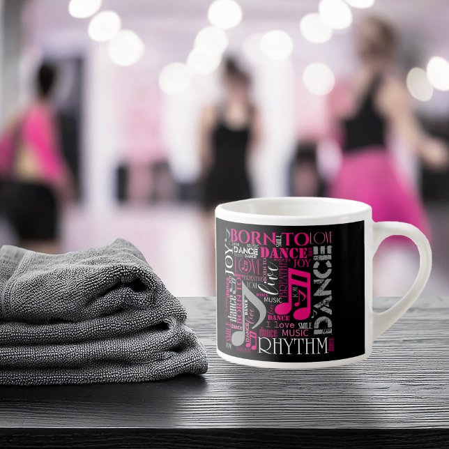 Born to Dance Pink ID277 Espresso Cup (Creator Uploaded)