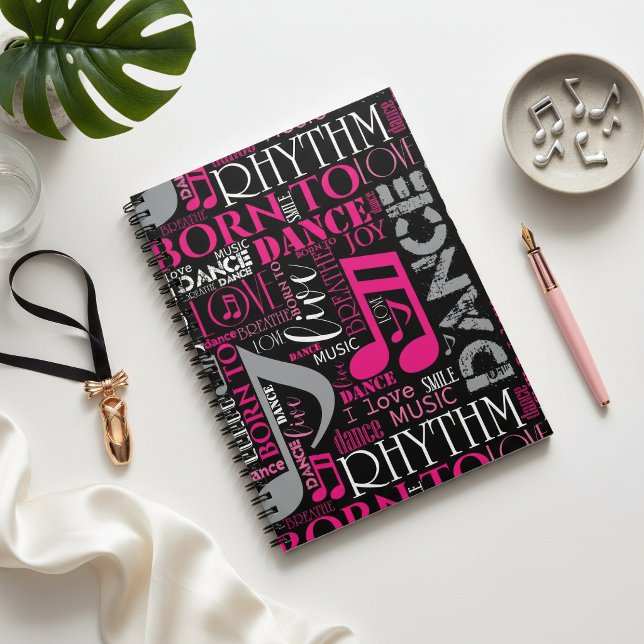 Born to Dance Pink ID277 Spiral Notebook (Creator Uploaded)