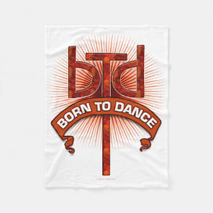 Born To Dance (Redstone) Fleece Blanket