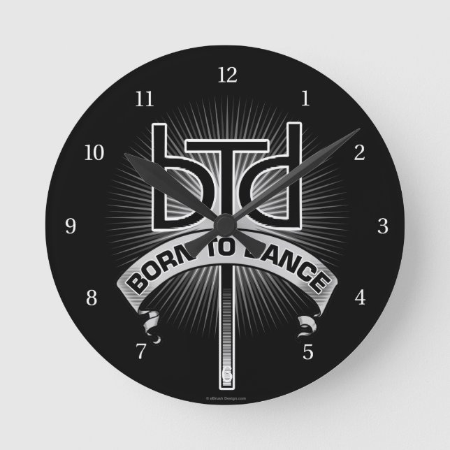 Born To Dance Round Clock (Front)