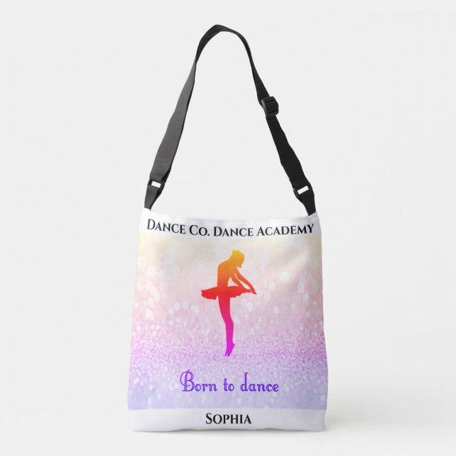 "Born To Dance" Tote w/ Studio Name & Her Name (Back)