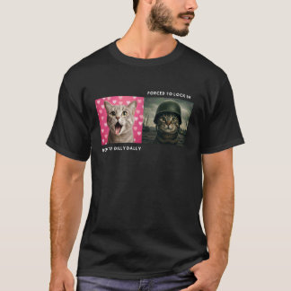 Born to Dilly Dally Funny Cat Meme T-Shirt
