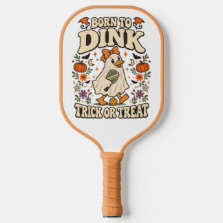 Born to Dink – Spooky Trick or Treat Halloween Pickleball Paddle