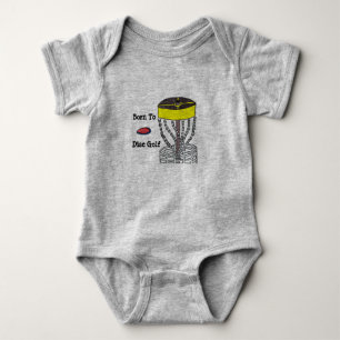 Born to Disc Golf baby onsie body suit Baby Bodysuit