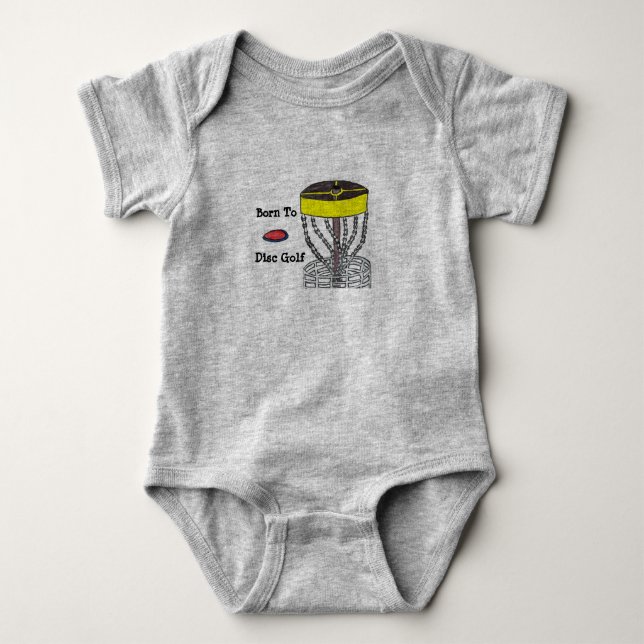 Born to Disc Golf baby onsie body suit Bodysuit (Front)