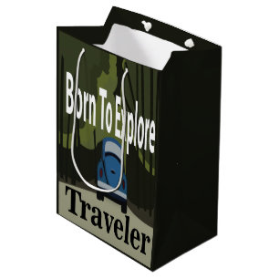 Born To Explore Road Trip Medium Gift Bag