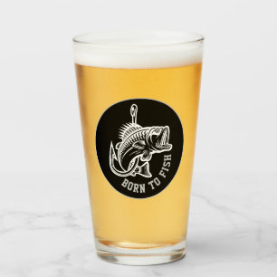 Born To Fish Glass