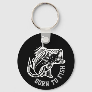 Born To Fish Key Ring