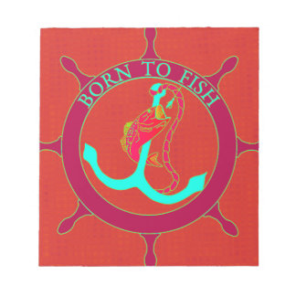 Born to fish notepad