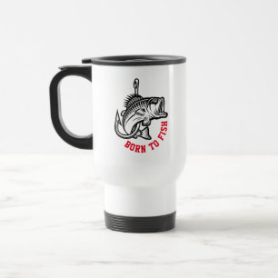 Born To Fish Travel Mug