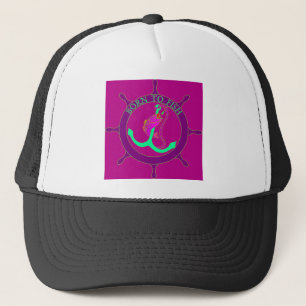 Born to fish trucker hat