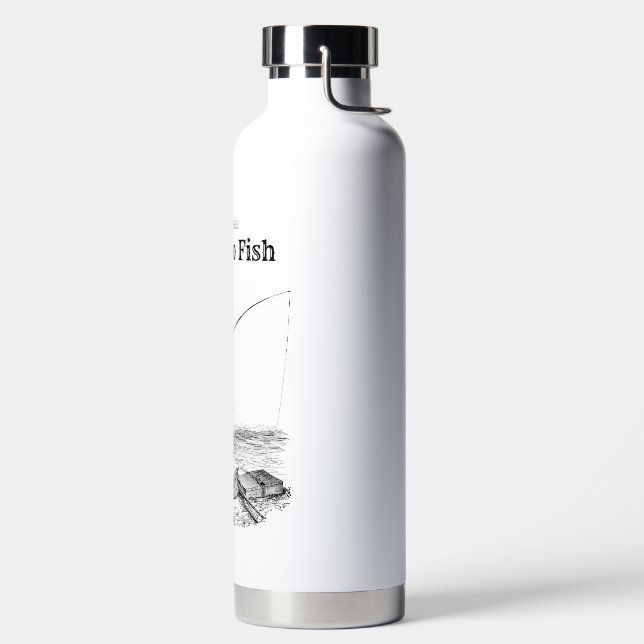 Born To Fish Water Bottle (Left)