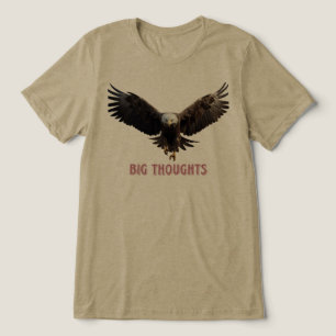 "Born To Fly Bald Eagle T-Shirt   Feel High Patrio Tri-Blend Shirt