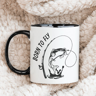 Born To Fly Fishing Mug