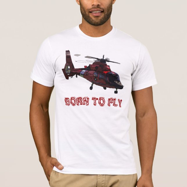 BORN TO FLY - HH-65 T-Shirt (Front)