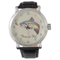 Born to Fly Jumping  Rainbow Trout Fly Fishing