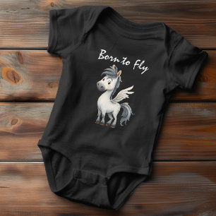Born to Fly Pegasus Baby Bodysuit