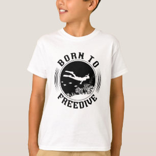 Born To Freedive Spearfishing Freediving Freediver T-Shirt