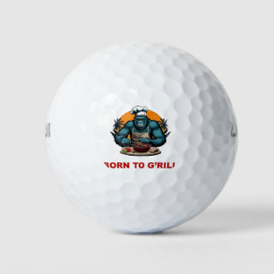 Born to G'rill BBQ Master Fun Pun Golf Balls
