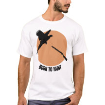 Born to Hunt Flying Bird & Shotgun Hunting Vintage