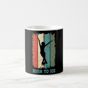BORN TO ICE Figure Skating Gift Ice Skating Figure Coffee Mug