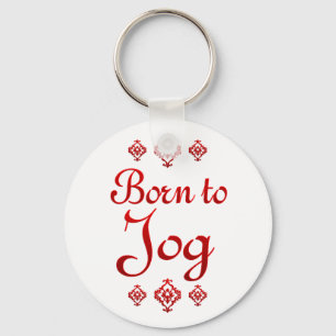 BORN TO JOG KEY RING
