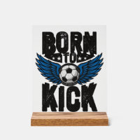 Born To Kick Vintage Soccer Wings Shirt Design_1
