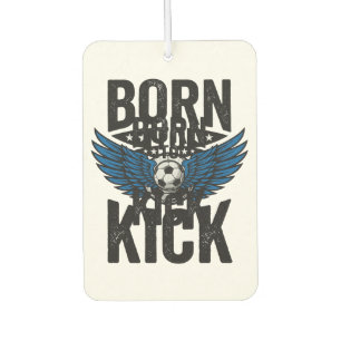 Born To Kick Vintage Soccer Wings Shirt Design_1 Car Air Freshener