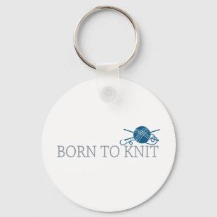 Born To Knit Key Ring
