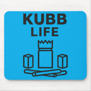 Born To Kubb Funny Viking Chess Lawn Game Player Mouse Pad