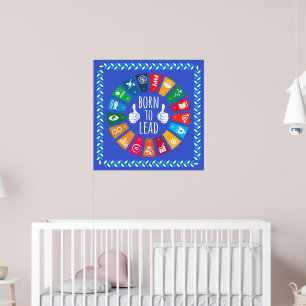 Born to Lead SDGs 2030 Wall Art – Birthday Gift