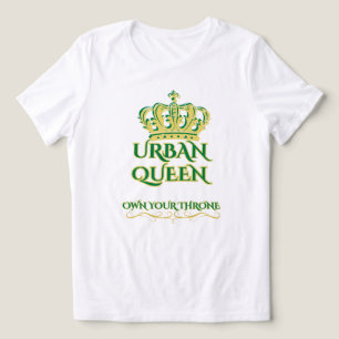 BORN TO LEAD WHITE GREEN URBAN GRAPHIC WOMEN'S Tri-Blend SHIRT
