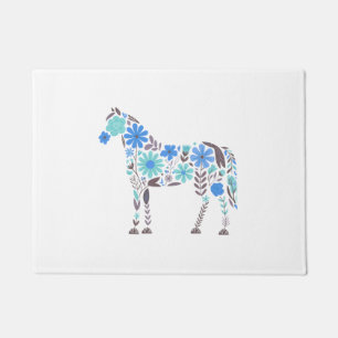 Born to Love Horses Doormat
