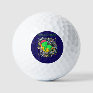 born to orbit alien sleeping golf balls
