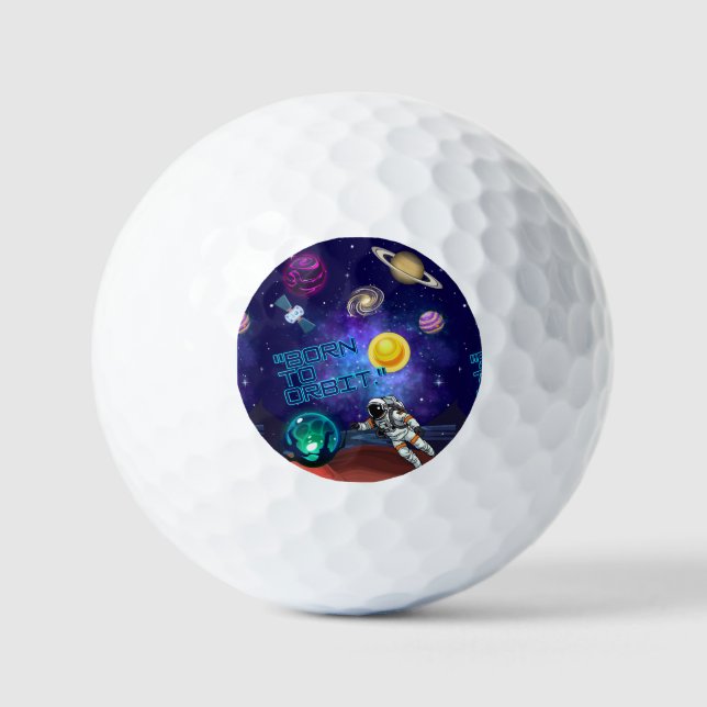 BORN TO ORBIT  GOLF BALLS (Front)