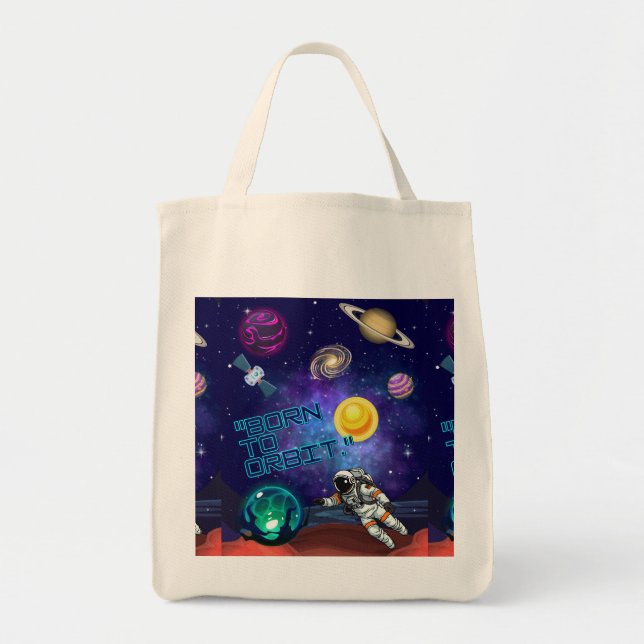 BORN TO ORBIT  TOTE BAG (Front)