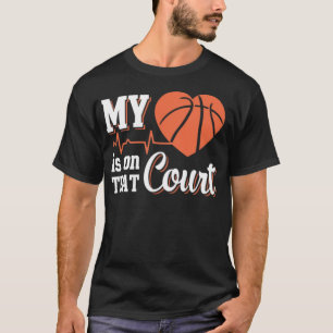 Born To Play Basketball Forced To Go To School T-Shirt
