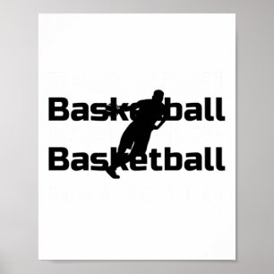 Born To Play Basketball Funny Design For All Baske Poster
