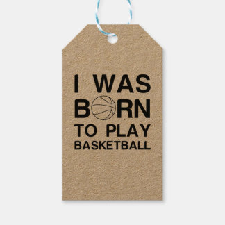 Born to play basketball gift tags